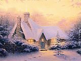 Christmas Tree Cottage by Thomas Kinkade